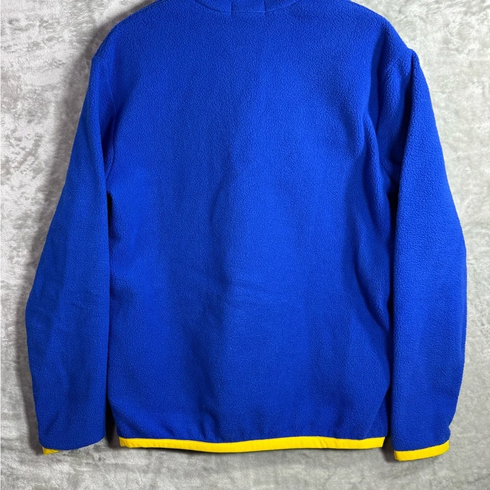 Polo Ralph Lauren Quarter Zip Blue Yellow Trim‎ Mens Medium Talon Golf Utility